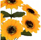Искусственные цветы букет подсолнуха, 27см  766 изображение 2