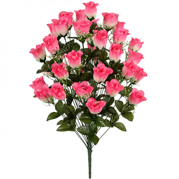 Штучні квіти букет 36 бутонів троянд, 70см 865 зображення 1888