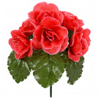 Искусственные цветы букет роз в розетке, 19см  863 изображение 2