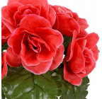 Искусственные цветы букет роз в розетке, 19см  863 изображение 3