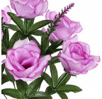 Искусственные цветы букет розочек Красотка, 48см   0127 изображение 2