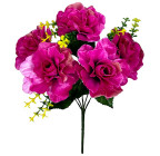 Штучні квіти букет троянди атлас Конфетті, 32см 4044 зображення 1