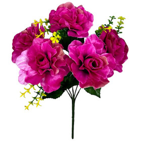 Искусственные цветы букет розы атлас Конфетти, 32см  4044 изображение 2354