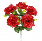Штучні квіти букет троянди атлас Конфетті, 32см 4044 зображення 2