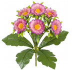 Искусственные цветы букет ромашка цветная Глазок, 29см  4048 изображение 2