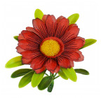 Искусственные цветы букет ромашка цветная Глазок, 29см  4048 изображение 5
