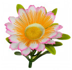 Искусственные цветы букет ромашка цветная Глазок, 29см  4048 изображение 10