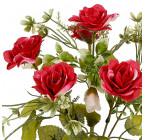 Искусственные цветы букет розы декоративные с бутончиками, 31см  4056 изображение 2