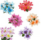 Штучні квіти букет заливка лілія атлас конфетті, 23см 4061 зображення 2
