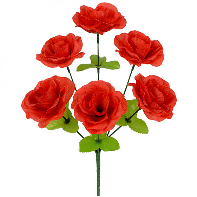 Штучні квіти букет троянд, 32см 00111К зображення 4068