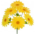 Искусственные цветы букет герберок, 34см  00141К изображение 1